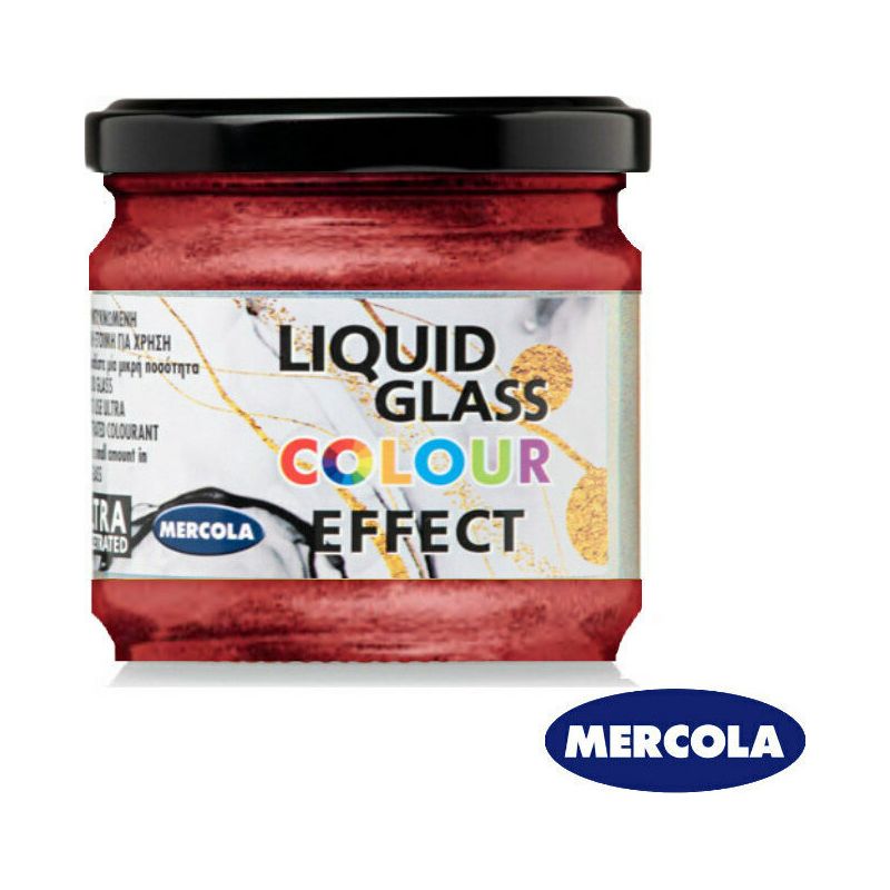 giomtovgrphoto2598 LIQUID GLASS COLOR ΠΕΡΛΕ ΚΟΚΚΙΝΗ ΠΑΣΤΑ 90ml - Image 1